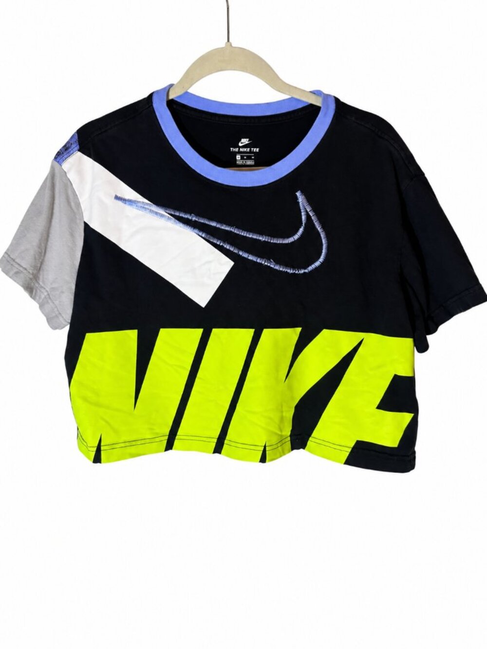 THE NIKE TEE Boxy Crop Colorblock MEDIUM